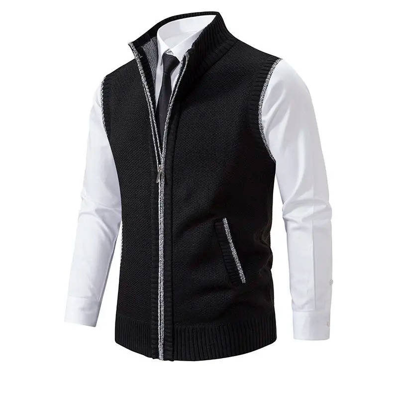 Gilet da Uomo in Tweed con Zip Intera — foto 5
