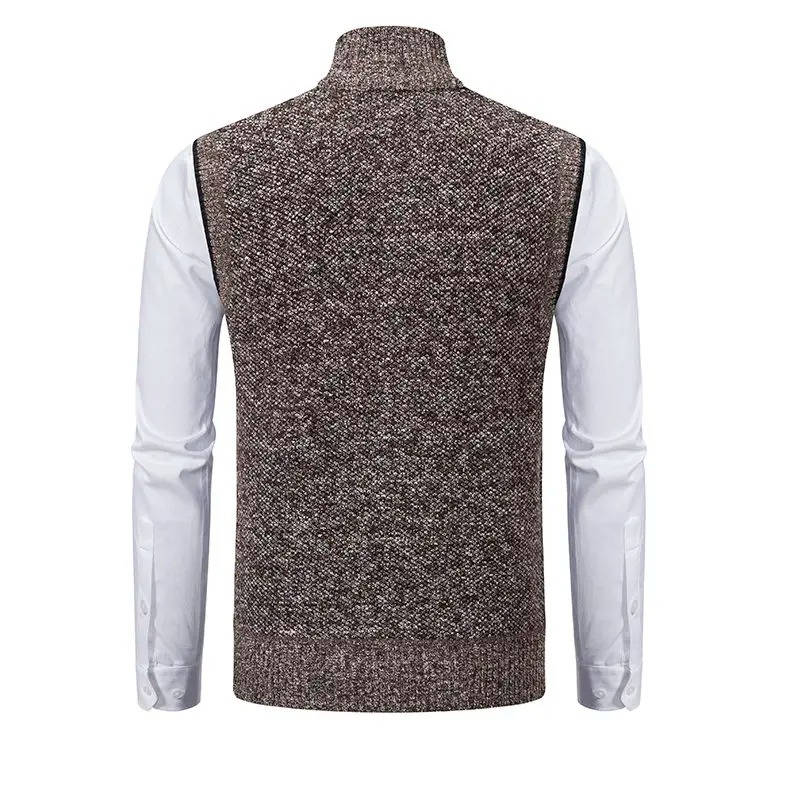 Gilet da Uomo in Tweed con Zip Intera — foto 9