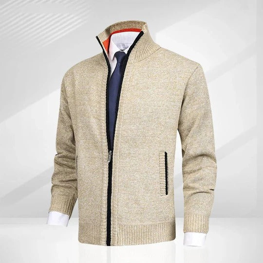 Gilet da Uomo con Zip Intera e Taglio Dritto