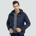 Giubbotto Leggero da Uomo con Cappuccio e Tasche Zip