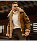 Giubbotto Shearling da Uomo in Eco Pelle