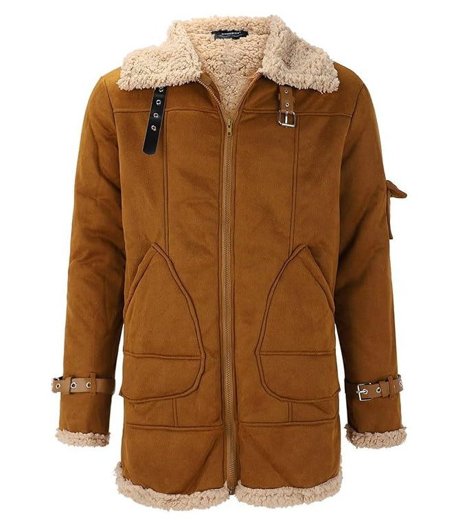 Giubbotto Shearling da Uomo in Eco Pelle — foto 2