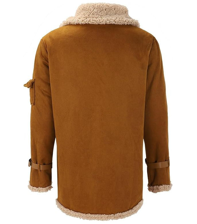Giubbotto Shearling da Uomo in Eco Pelle — foto 3