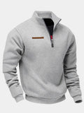Felpa Morbida da Uomo con Mezza Zip