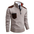 Maglione Mezza Zip da Uomo Collo Alto