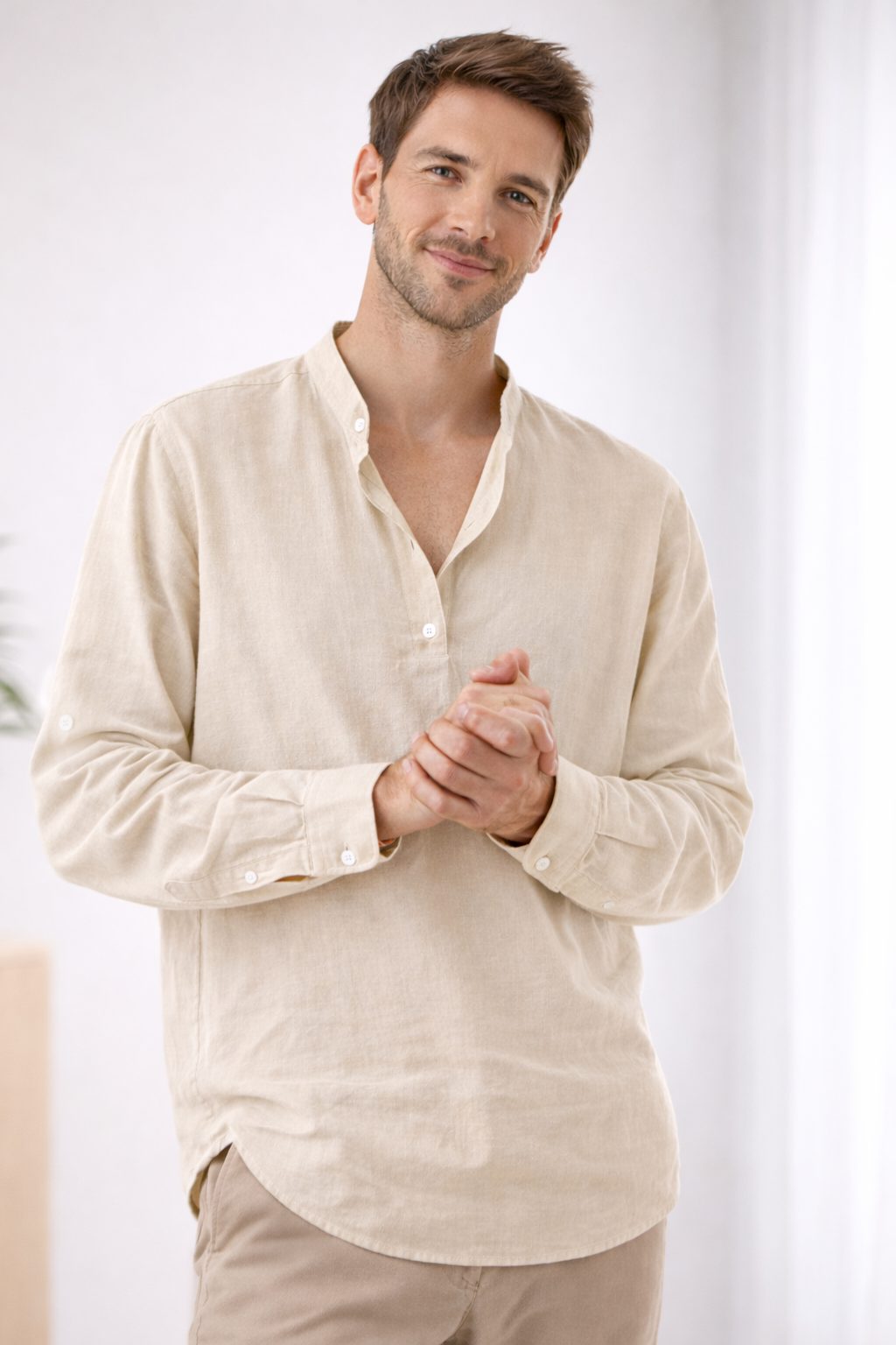 Henley da Uomo a Maniche Lunghe Comoda — foto 2
