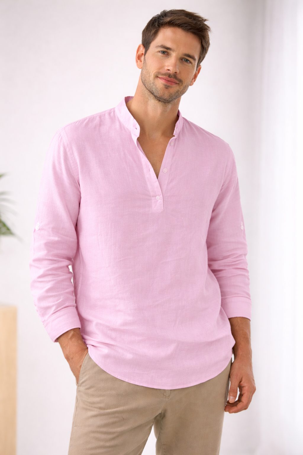 Henley da Uomo a Maniche Lunghe Comoda — foto 5
