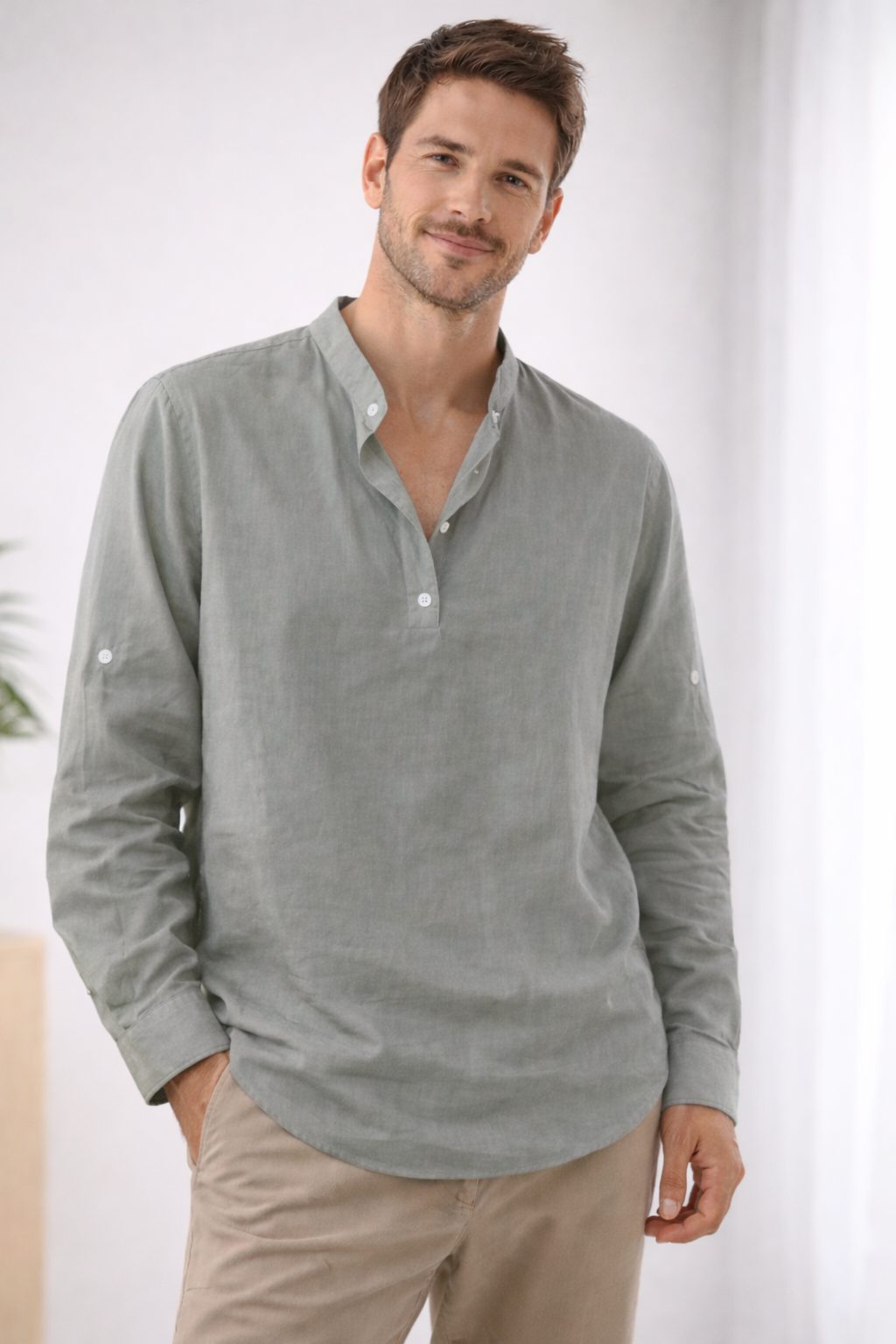 Henley da Uomo a Maniche Lunghe Comoda — foto 6