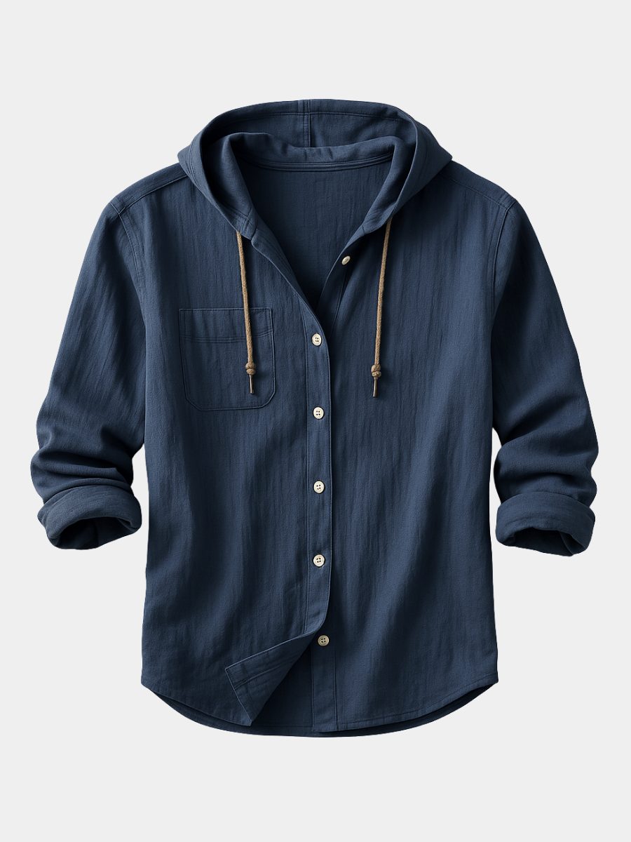 Camicia da Uomo con Cappuccio Versatile