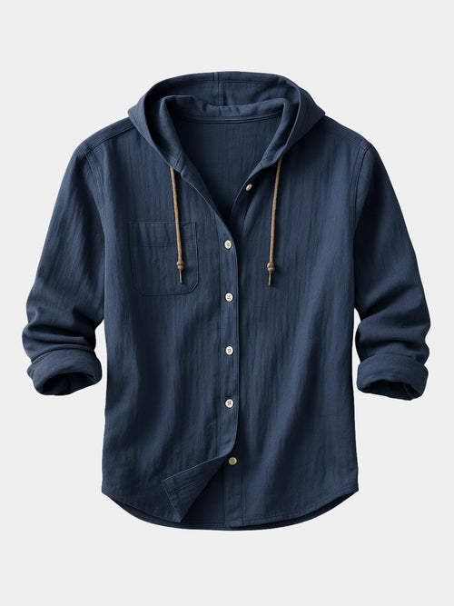 Camicia da Uomo con Cappuccio Versatile