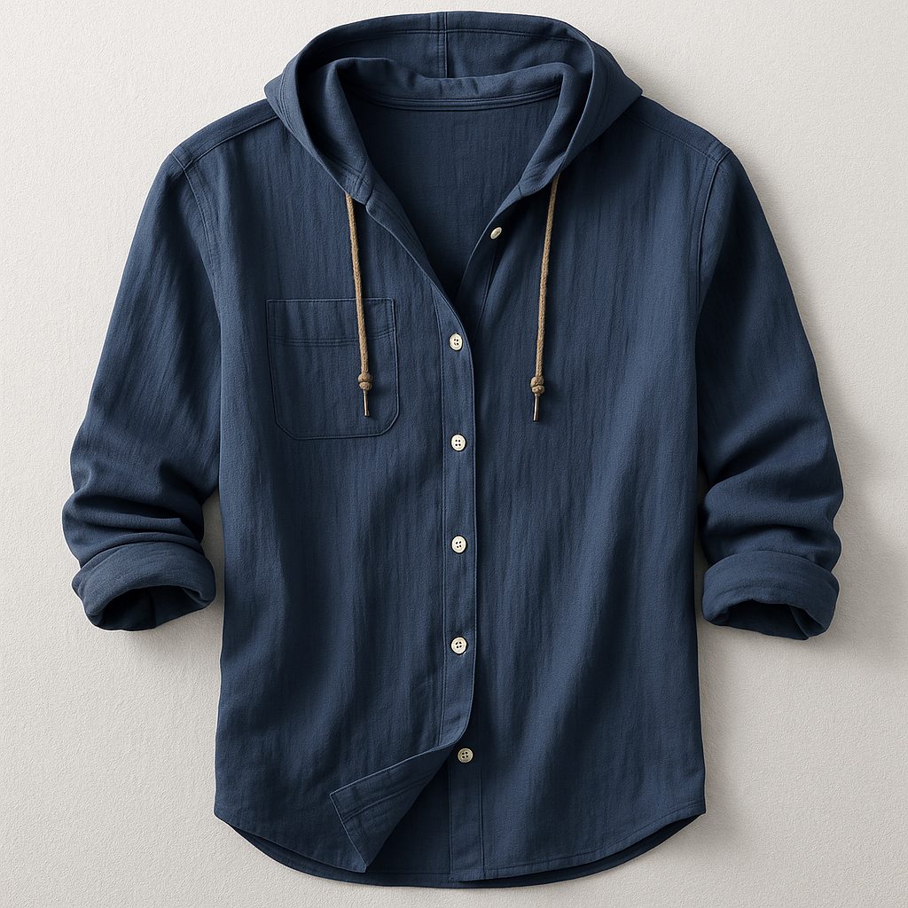 Camicia da Uomo con Cappuccio Versatile — foto 2