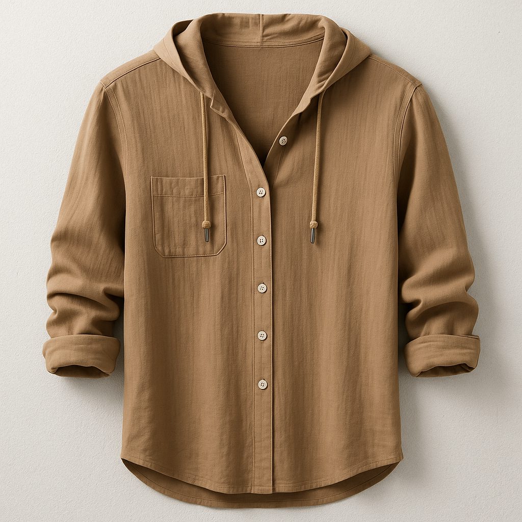 Camicia da Uomo con Cappuccio Versatile — foto 4