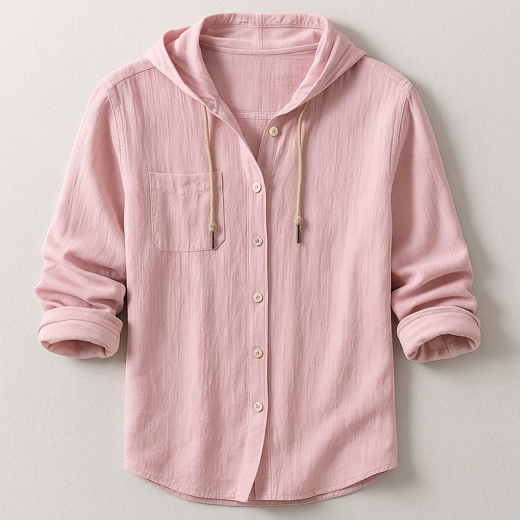 Camicia da Uomo con Cappuccio Versatile — foto 5