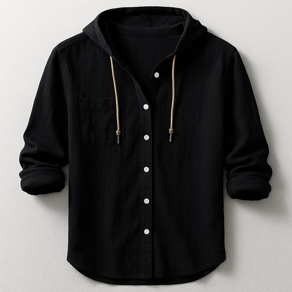 Camicia da Uomo con Cappuccio Versatile — foto 7