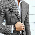 Blazer Pied de Poule da Uomo con Rever a Lancia