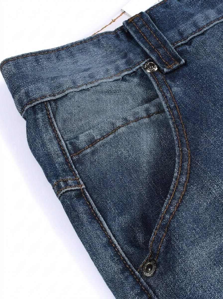 Jeans Cargo Larghi da Uomo Lavaggio Vintage — foto 5