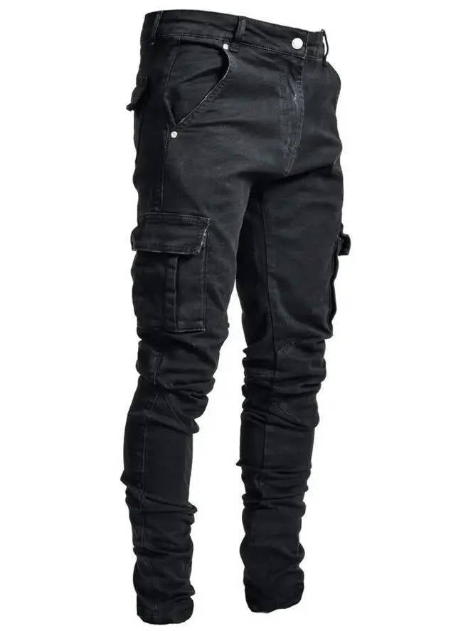 Jeans Cargo da Uomo con Gamba Affusolata — foto 3