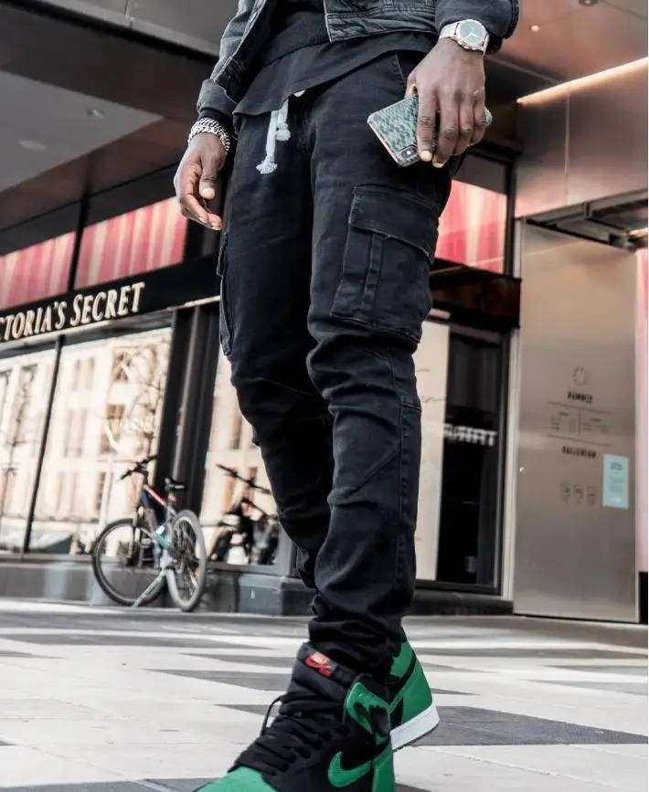Jeans Cargo da Uomo con Gamba Affusolata — foto 4