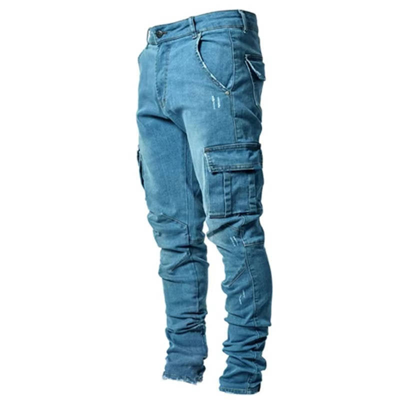 Jeans Cargo da Uomo con Gamba Affusolata — foto 7