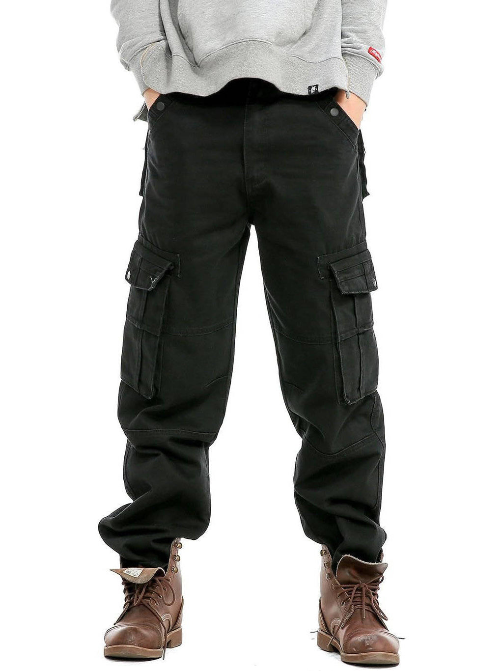 Jeans Cargo da Uomo Gamba Larga Multitasca — foto 4
