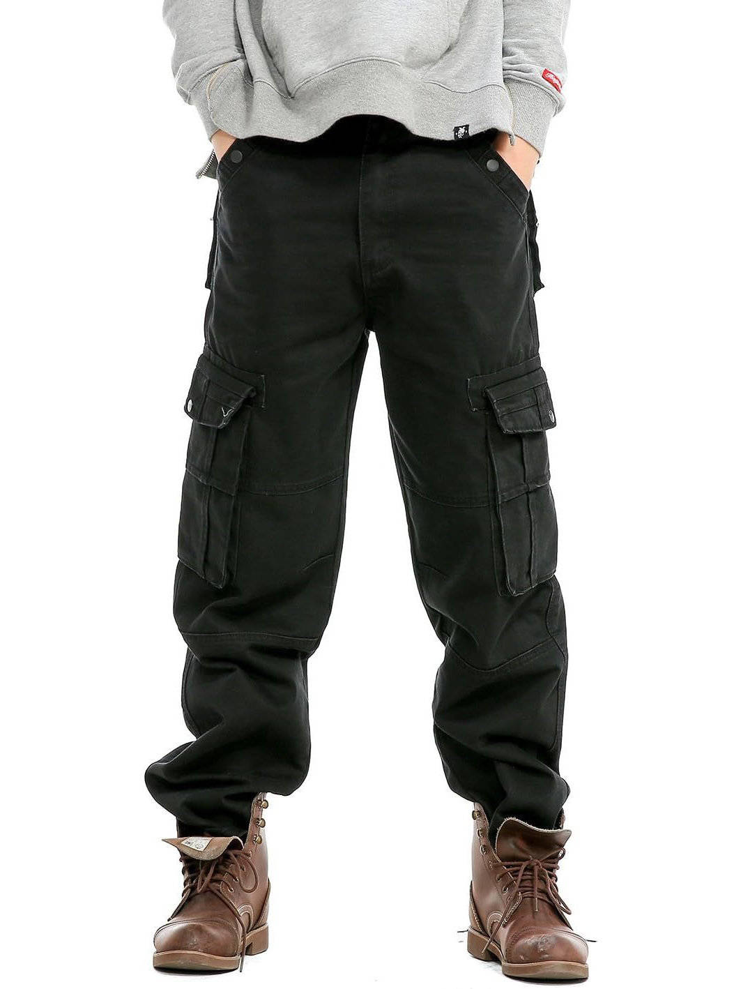 Jeans Cargo da Uomo Gamba Larga Multitasca — foto 4