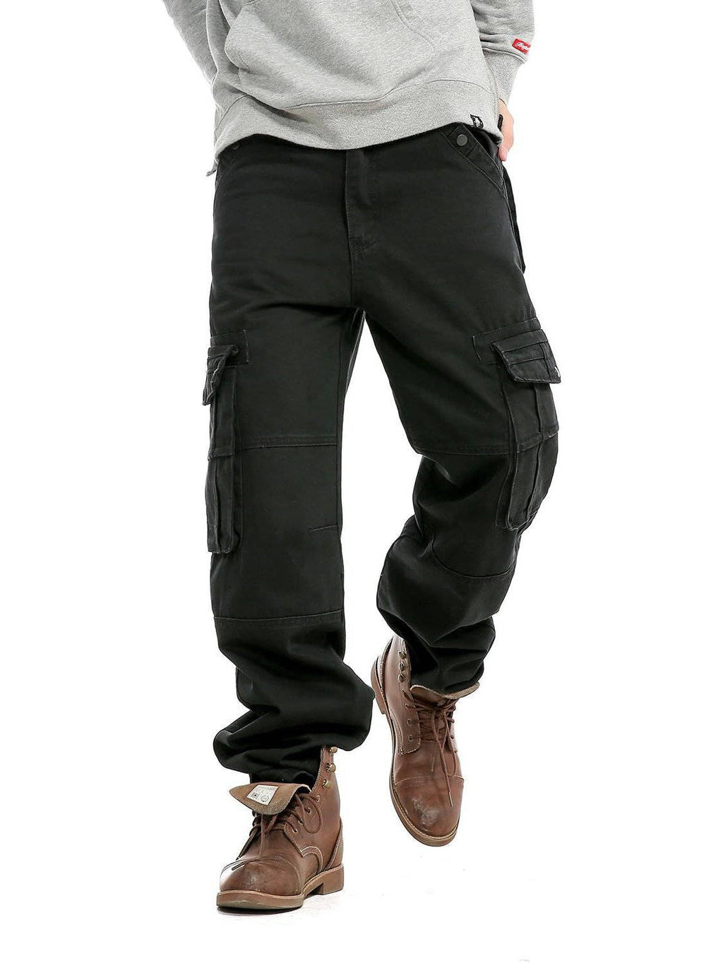 Jeans Cargo da Uomo Gamba Larga Multitasca — foto 5