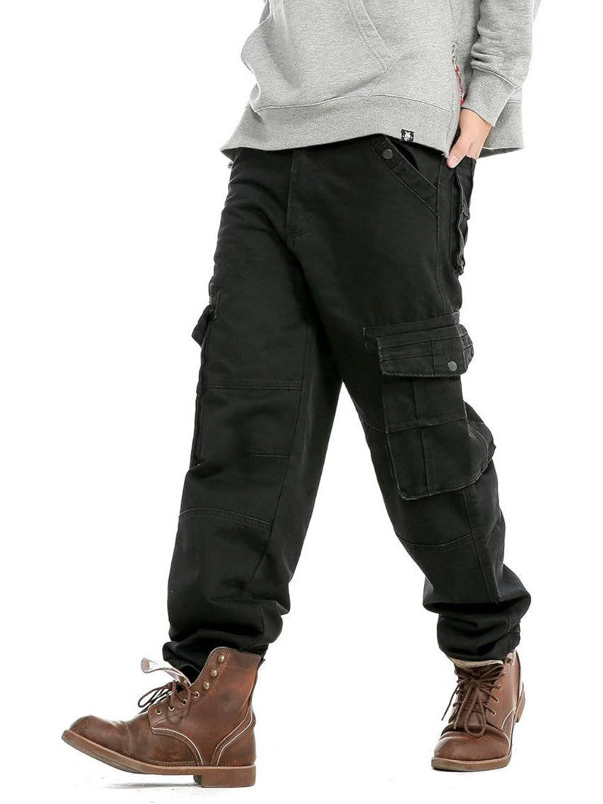 Jeans Cargo da Uomo Gamba Larga Multitasca — foto 7