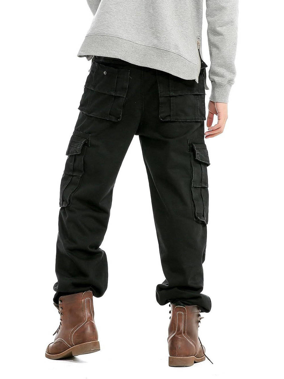 Jeans Cargo da Uomo Gamba Larga Multitasca — foto 8