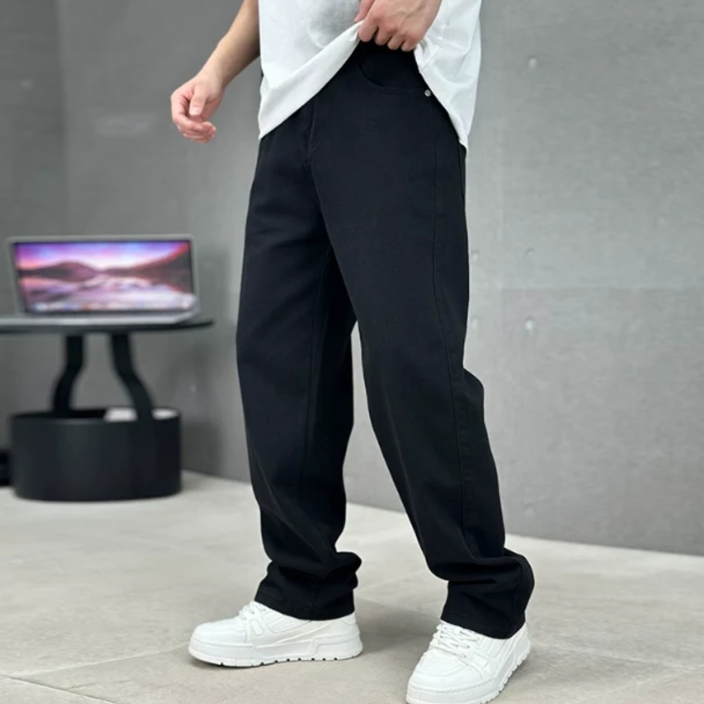 Jeans Dritti da Uomo con Cinque Tasche — foto 2