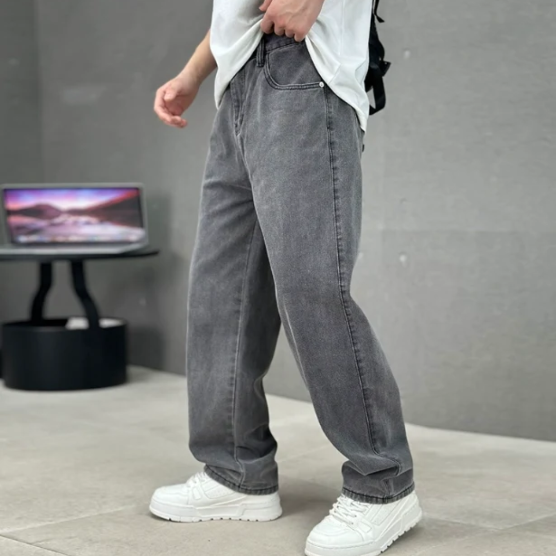 Jeans Dritti da Uomo con Cinque Tasche — foto 3