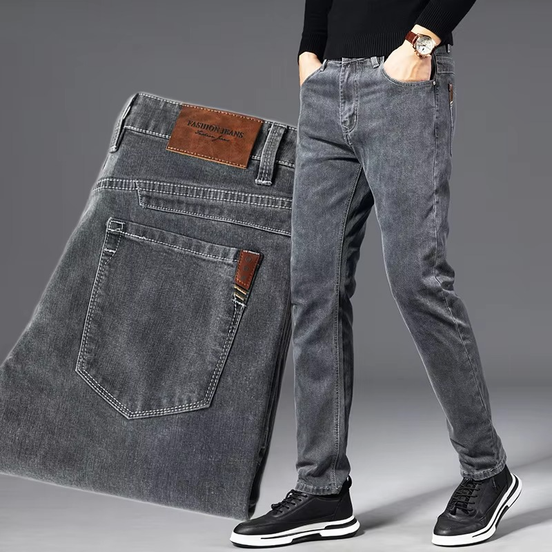 Jeans Dritti da Uomo in Denim Elasticizzato — foto 2