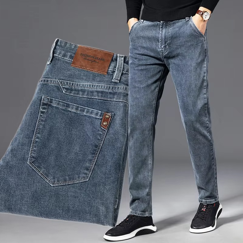 Jeans Dritti da Uomo in Denim Elasticizzato — foto 3