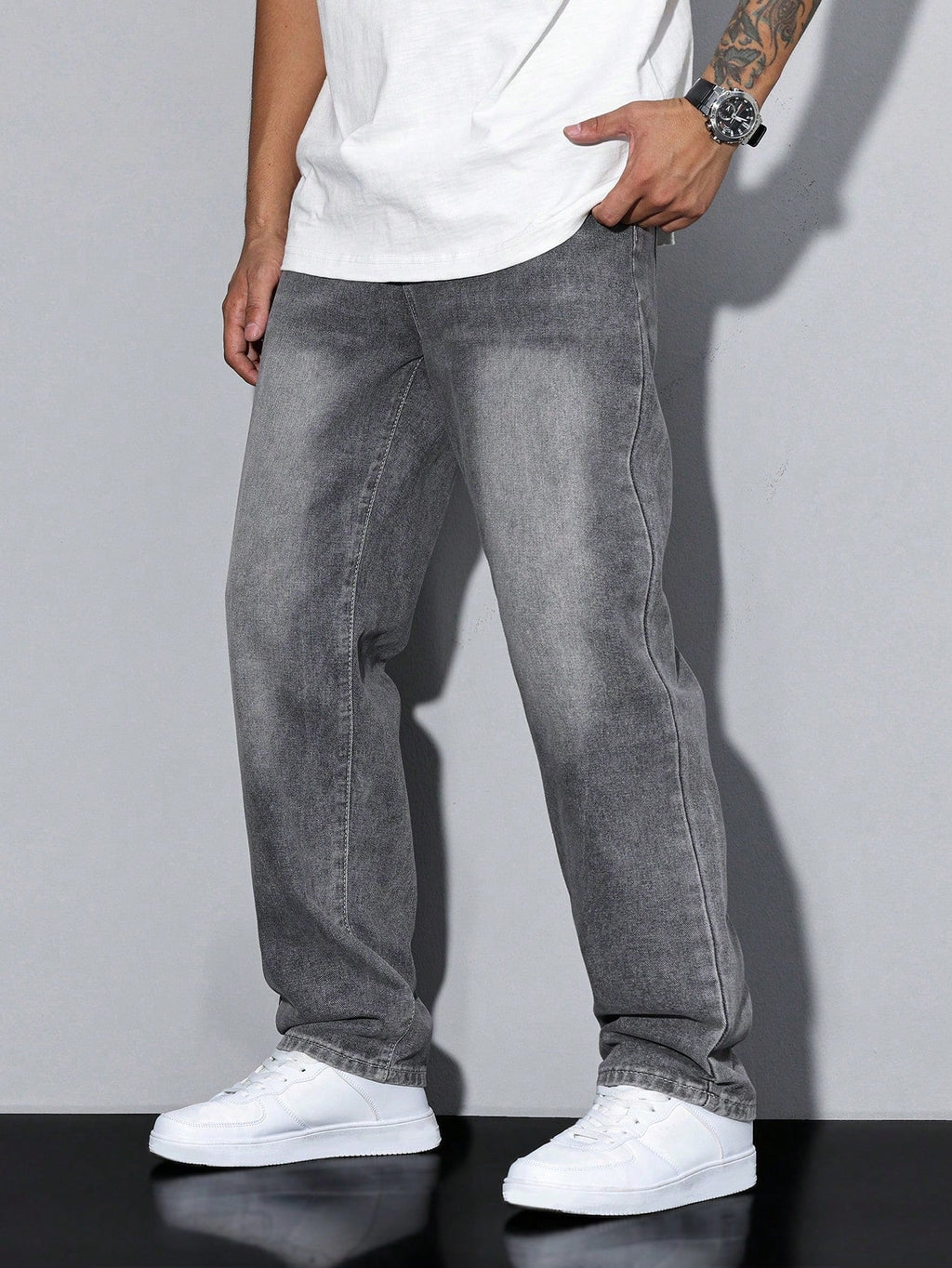 Jeans Dritti da Uomo Vestibilita Comoda