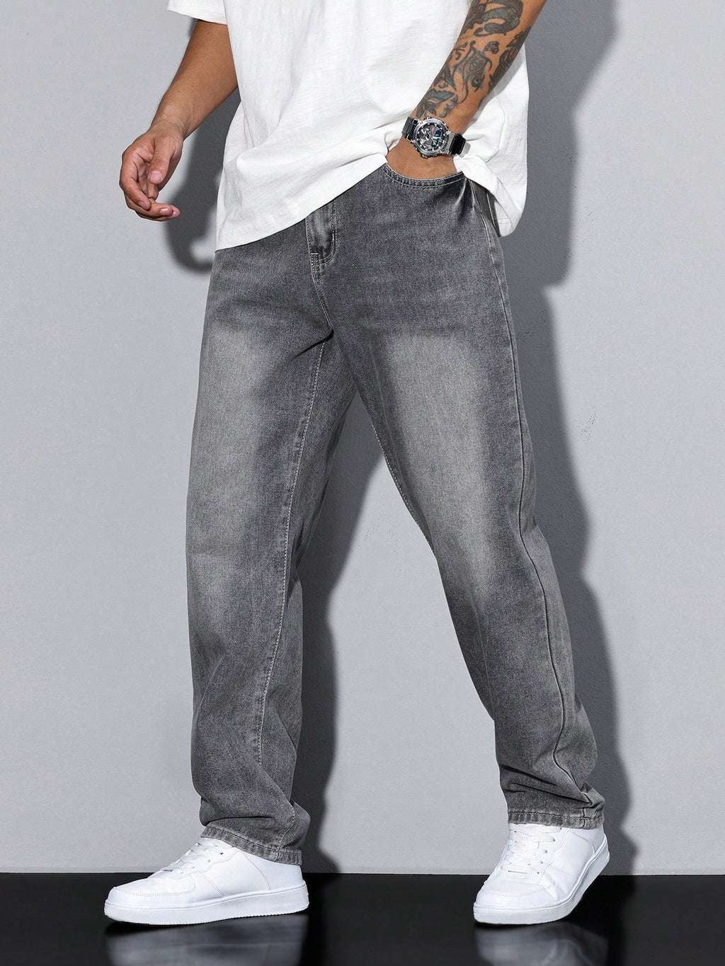 Jeans Dritti da Uomo Vestibilita Comoda — foto 2