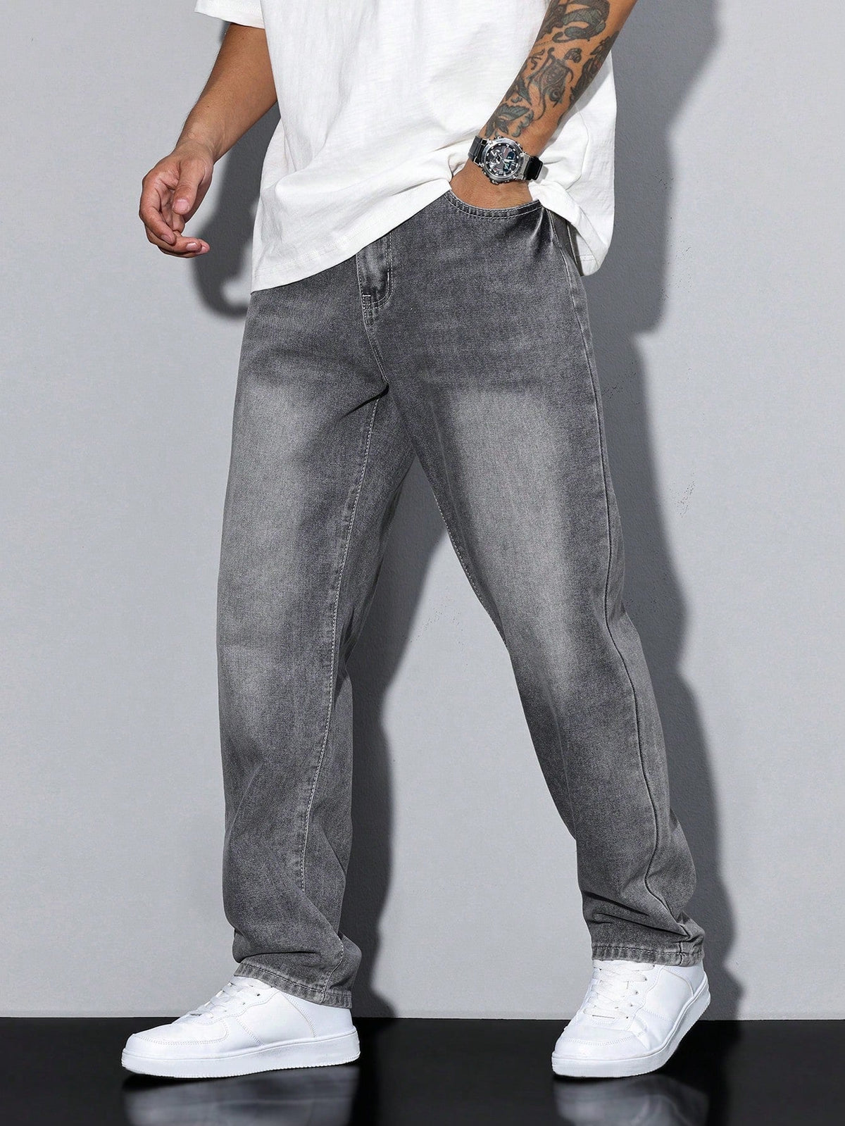 Jeans Dritti da Uomo Vestibilita Comoda — foto 2