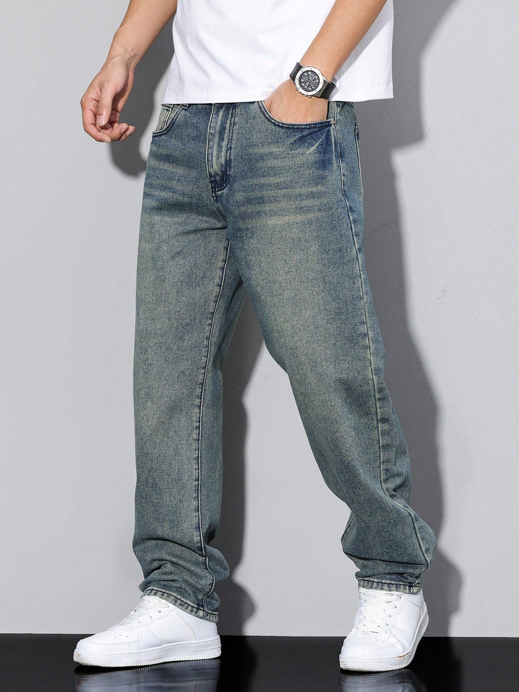Jeans Dritti da Uomo Vestibilita Comoda — foto 5