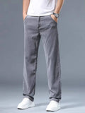 Jeans Grigi da Uomo in Lyocell Traspirante