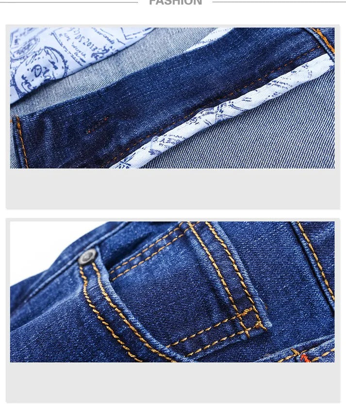 Jeans Slim Elasticizzati da Uomo a Vita Regolare — foto 12