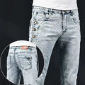 Jeans Slim Fit da Uomo in Denim Elasticizzato