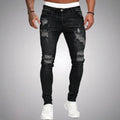 Jeans Slim Fit da Uomo con Strappi
