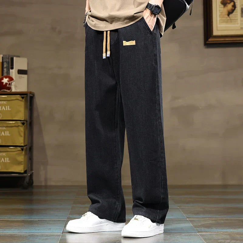 Jeans Wide Leg da Uomo con Coulisse Elastica — foto 4