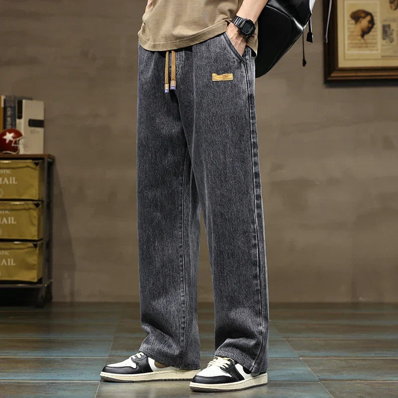 Jeans Wide Leg da Uomo con Coulisse Elastica — foto 5