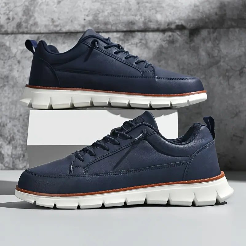 Sneaker in Pelle da Uomo Suola Chunky — foto 10
