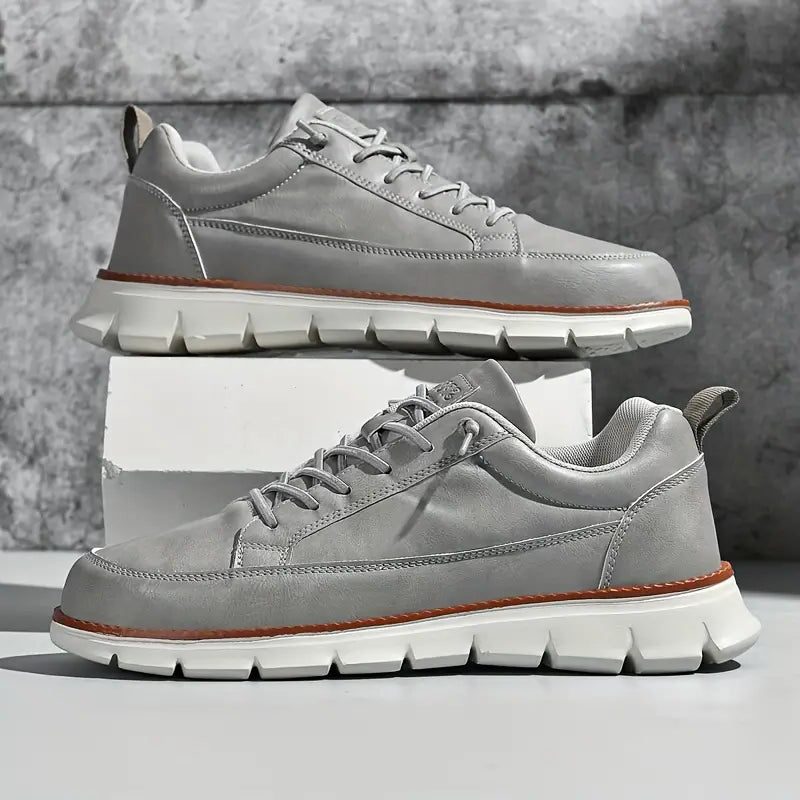 Sneaker in Pelle da Uomo Suola Chunky — foto 14