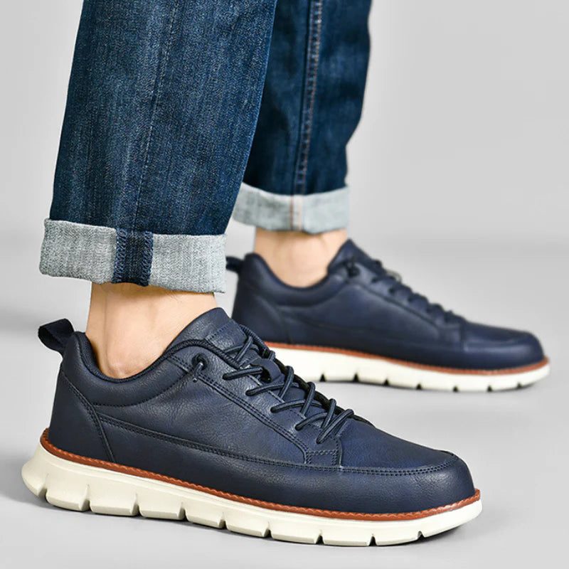 Sneaker in Pelle da Uomo Suola Chunky — foto 2