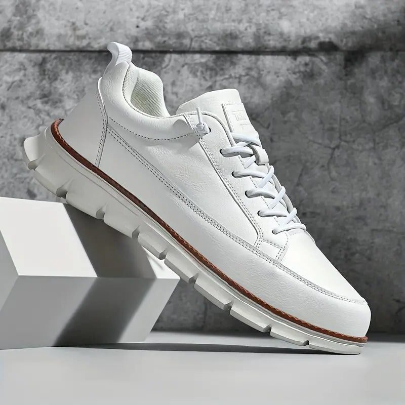 Sneaker in Pelle da Uomo Suola Chunky — foto 4