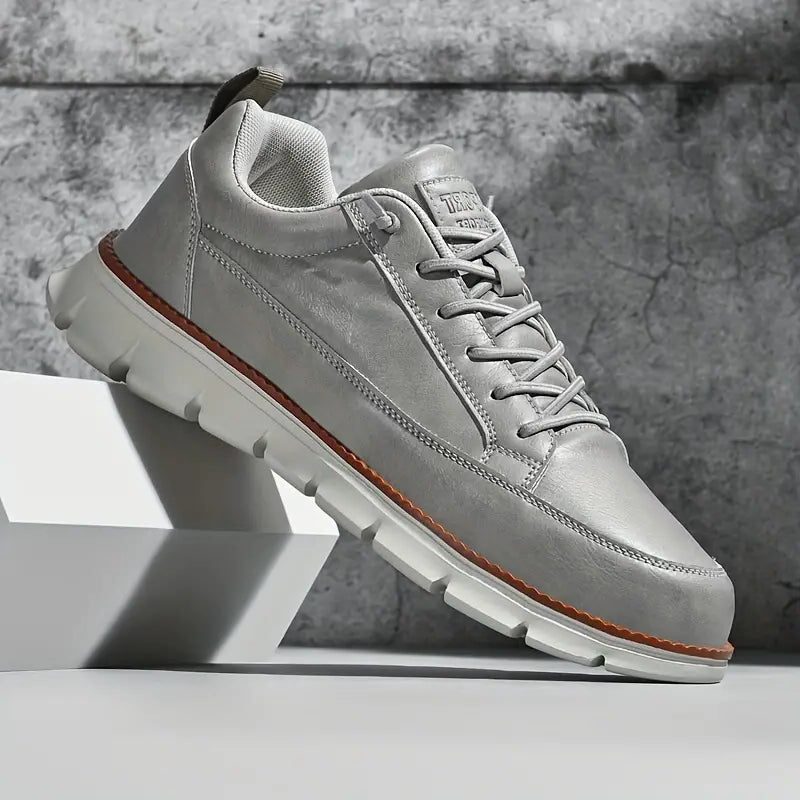 Sneaker in Pelle da Uomo Suola Chunky — foto 6