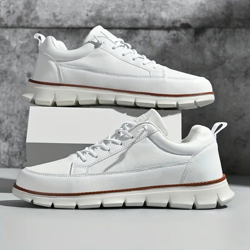 Sneaker in Pelle da Uomo Suola Chunky — foto 7
