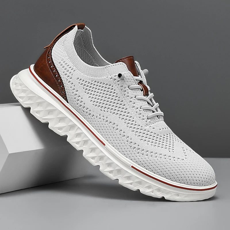 Sneakers da Uomo con Dettagli in Pelle — foto 2