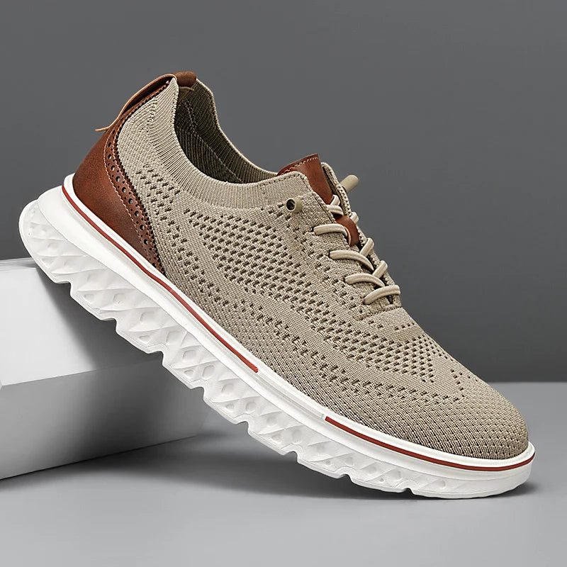 Sneakers da Uomo con Dettagli in Pelle — foto 3